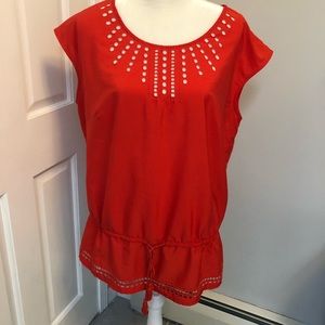 Orange lane Bryant top